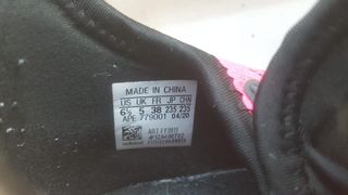 Zapatillas Adidas chica running rosa-negras