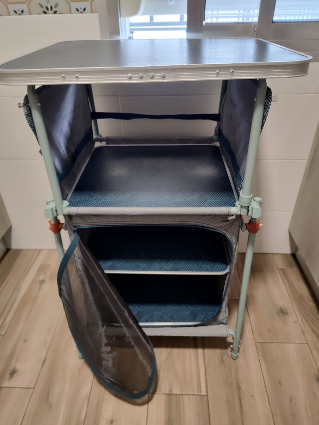 Mesa camping Decathlon plegable