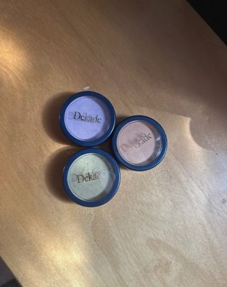 3 Sombras ojos Dékade - Beige, Morado y Verde oliv