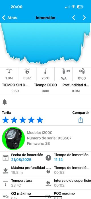 Aqualung i200C Ordenador Buceo Rosa y Verde lima