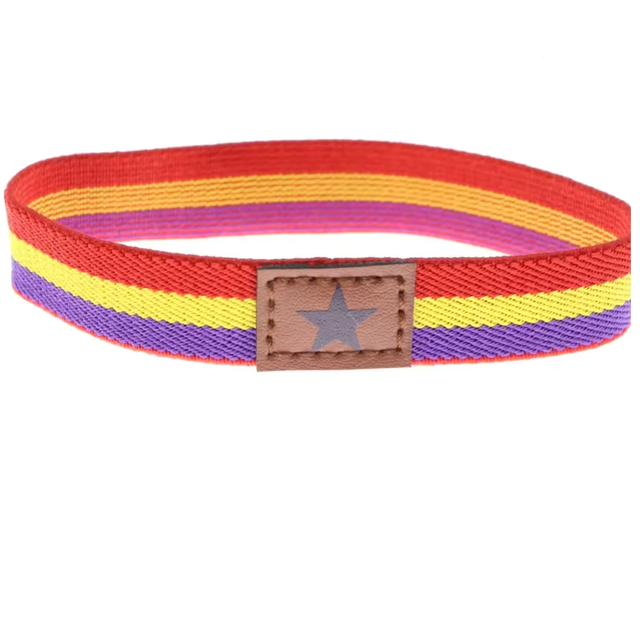 Pulseras tricolor - Rojo, Amarillo