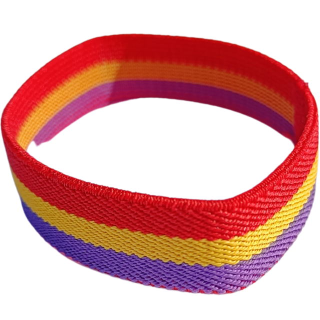 Pulseras tricolor - Rojo, Amarillo