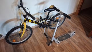 Bicicleta infantil 20" + patinete de regalo 