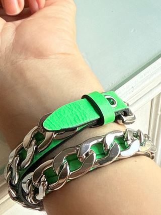 Pulsera Bimba&Lola Plata-Verde