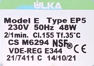 Bomba de agua para cafeteras ULKA EP5 250 V