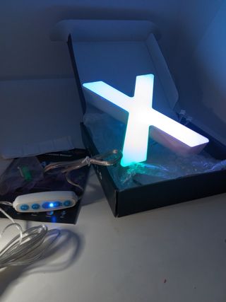 lettera X Luce LED USB Animazioni APP nuova