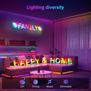 lettera X Luce LED USB Animazioni APP nuova