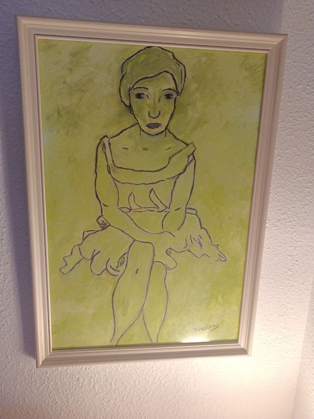 Cuadro pintura al óleo, 46 x 64..