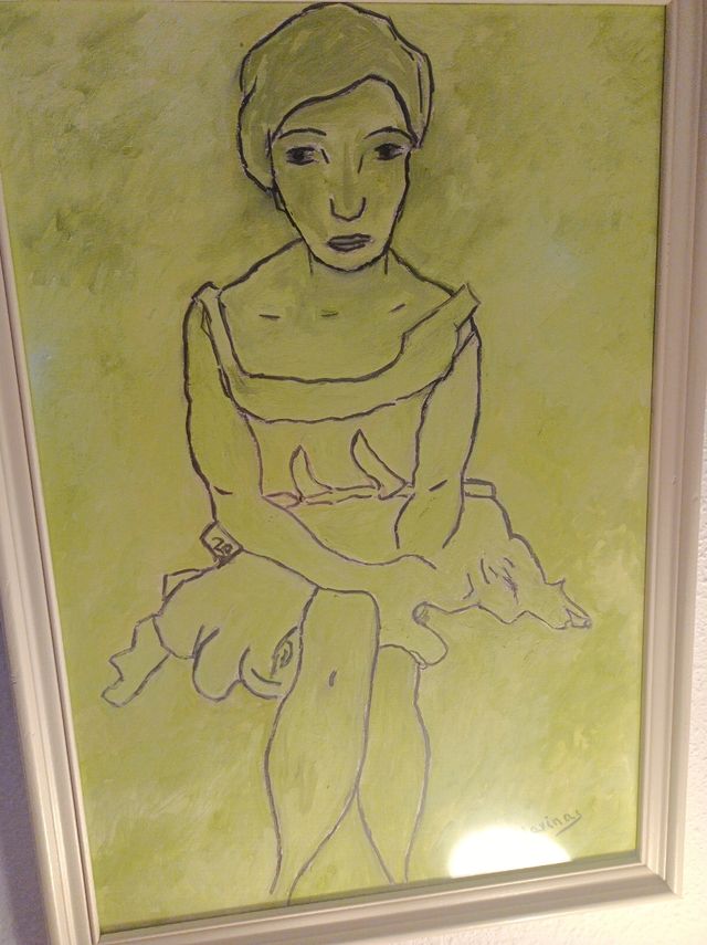 Cuadro pintura al óleo, 46 x 64..