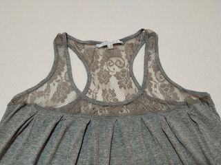 Camiseta Bershka gris - Talla L