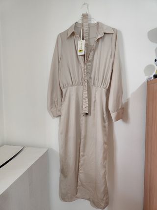 Abito beige lungo taglia M You Decide 