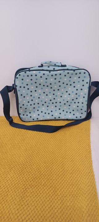 Maletín Pepe Jeans - Azul y Blanco