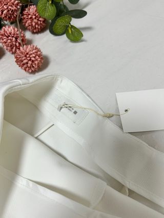 Falda pantalón Zara blanca L - Nueva