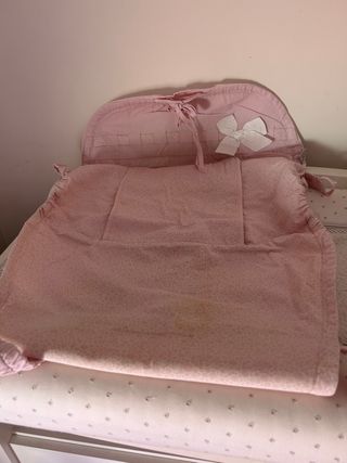 Funda carrito bebé rosa
