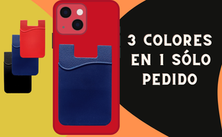 4 protectores gel móvil: azul, rosa