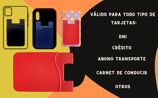 4 protectores gel móvil: azul, rosa