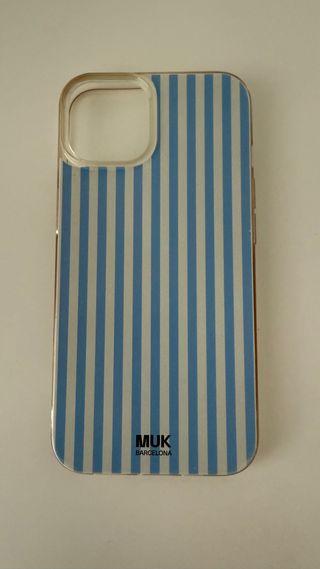 Funda iPhone 14 MUK - rayas azules