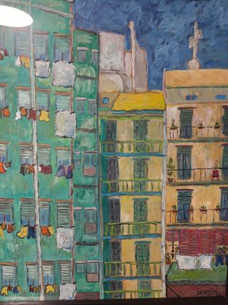 Cuadro óleo s/madera 48x60cm