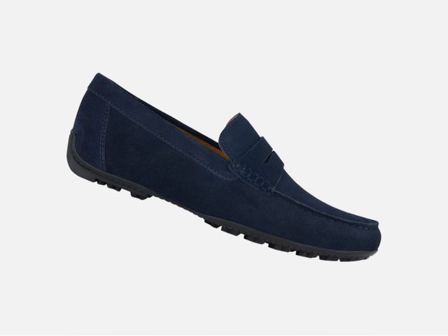 GEOX Mocasines ante azul - Talla 43