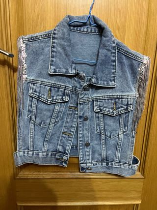 Chaleco vaquero con brillos
