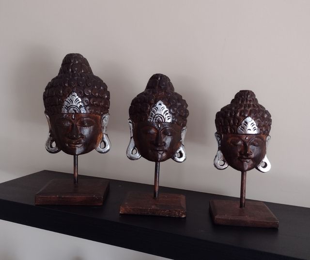 Maschere etniche in legno