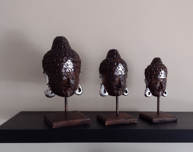 Maschere etniche in legno