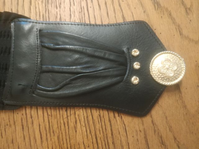 Cintura elastica nera vintage