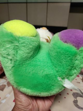 Peluche orsetto arcobaleno vintage