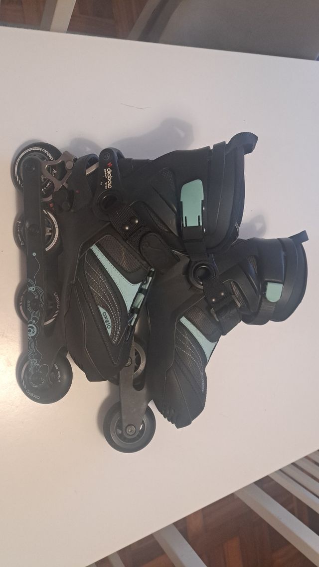 Patines (Talla  41) + Protecciones + Bolsa Oxelo