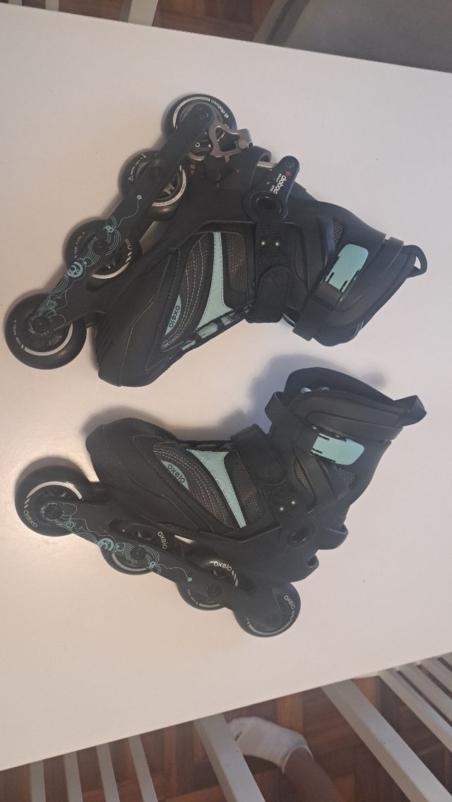 Patines (Talla  41) + Protecciones + Bolsa Oxelo