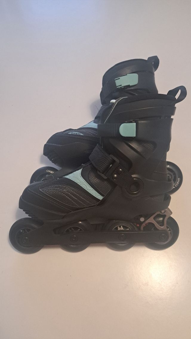 Patines (Talla  41) + Protecciones + Bolsa Oxelo