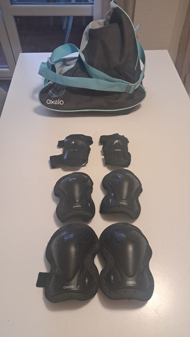 Patines (Talla  41) + Protecciones + Bolsa Oxelo