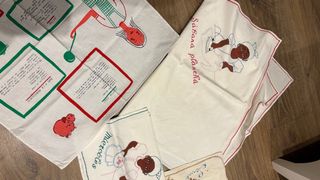 Paños cocina vintage (5uds) y 2 piezas más