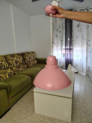 Lámpara colgante infantil rosa