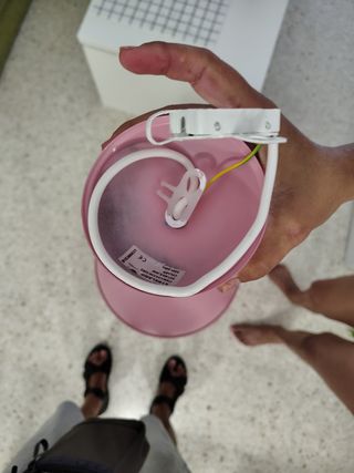Lámpara colgante infantil rosa