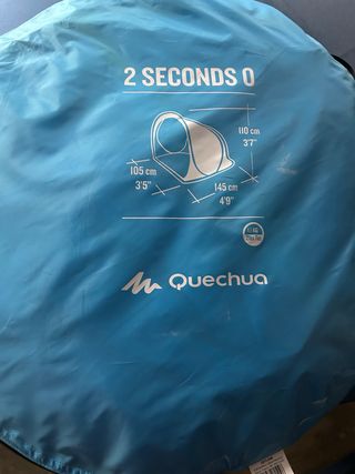 Tienda Quechua 
refugio 1 persona
fácil montaje