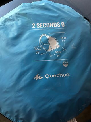 Tienda Quechua 
refugio 1 persona
fácil montaje