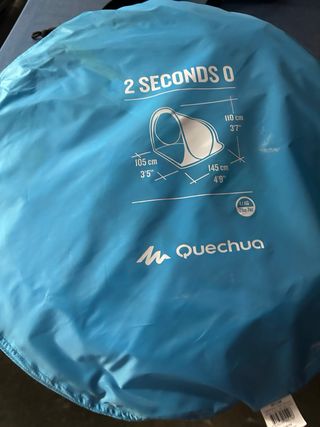 Tienda Quechua 
refugio 1 persona
fácil montaje