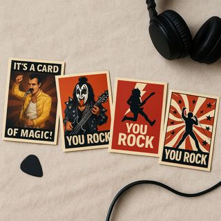 Postales ídolos del rock