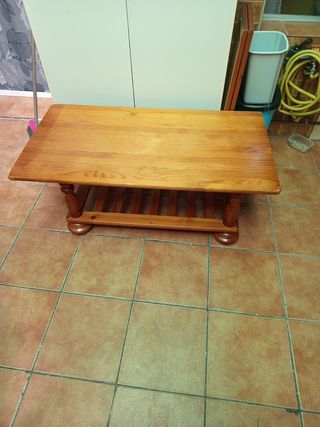 Mesa centro madera - marrón