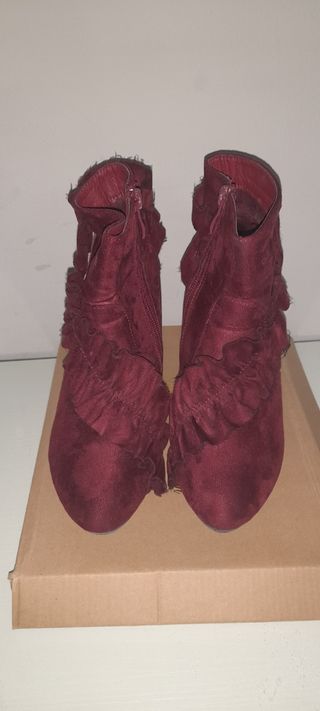 Botines granate 