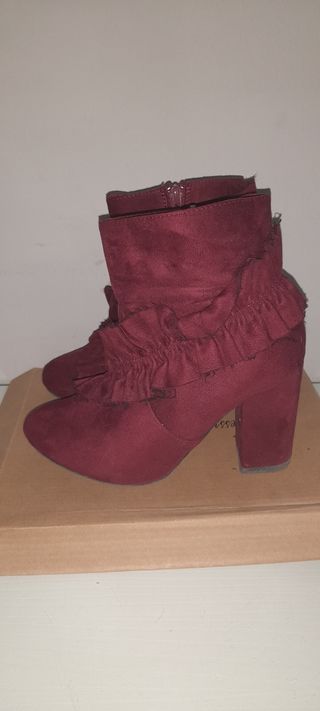 Botines granate 
