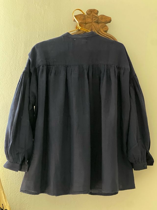 Blusón Cornet - Azul con bordados