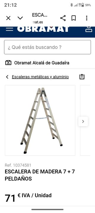 Escalera madera 