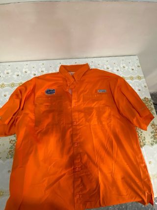 Camisa Columbia PFG naranja XXL