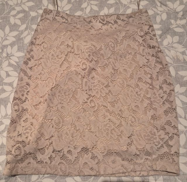 Falda Pull&Bear beige talla S