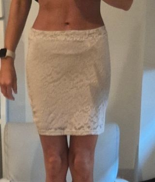 Falda Pull&Bear beige talla S