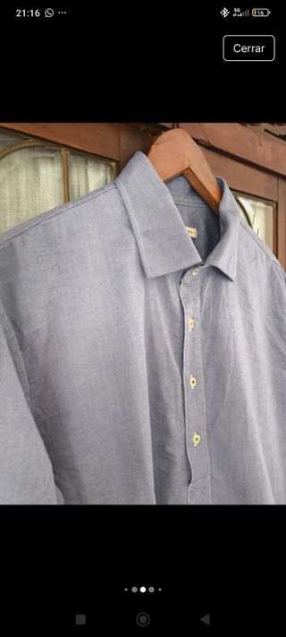 Camisa Polo Purificación García Azul