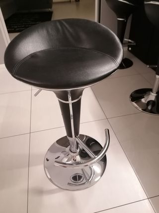 Sgabelli alti bar 3pz neri