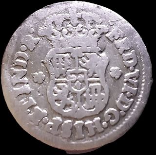 Medio Real Fernando VII 1753 México